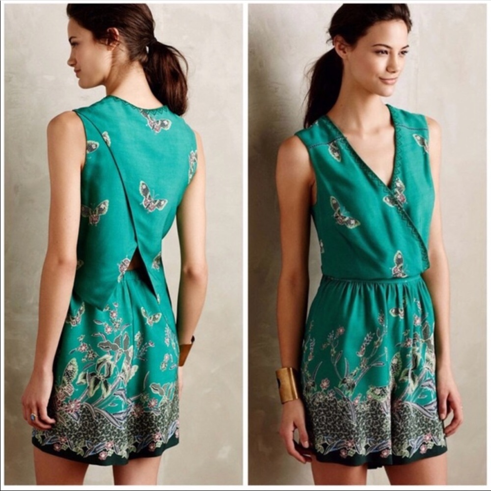 Anthropologie elevenses papillon Butterfly romper